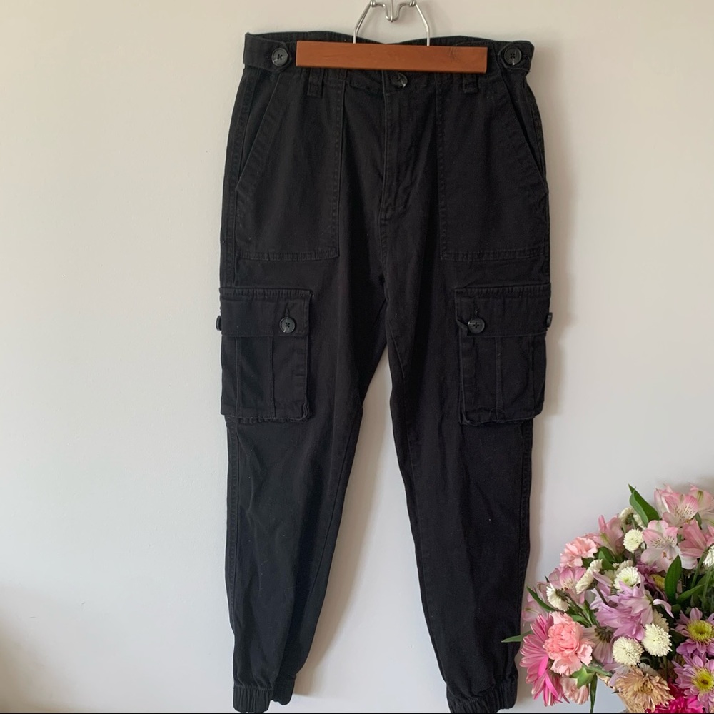 Black cargo pants